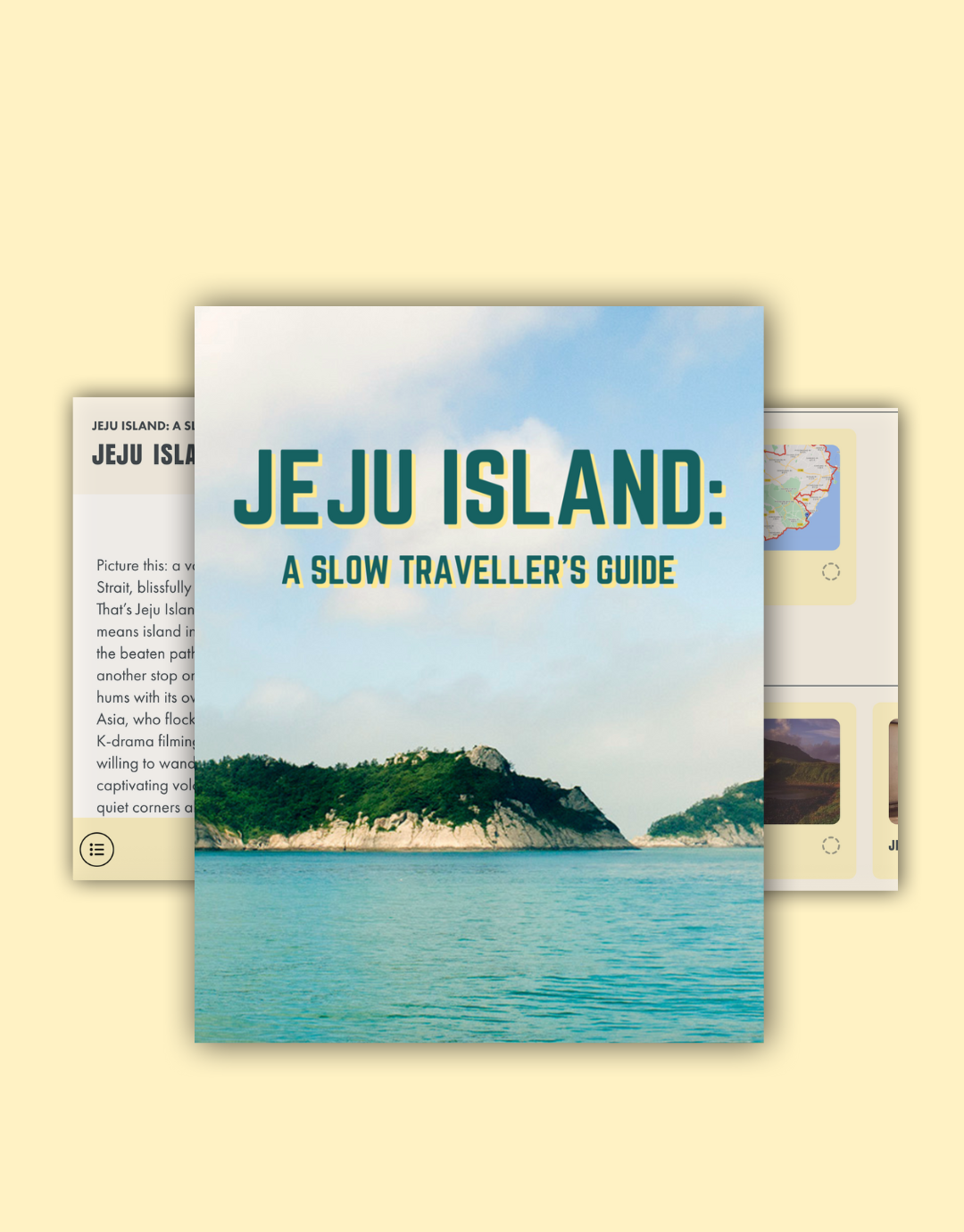 Jeju Island Interactive Slow Travel Guidebook | Hidden Lanes
